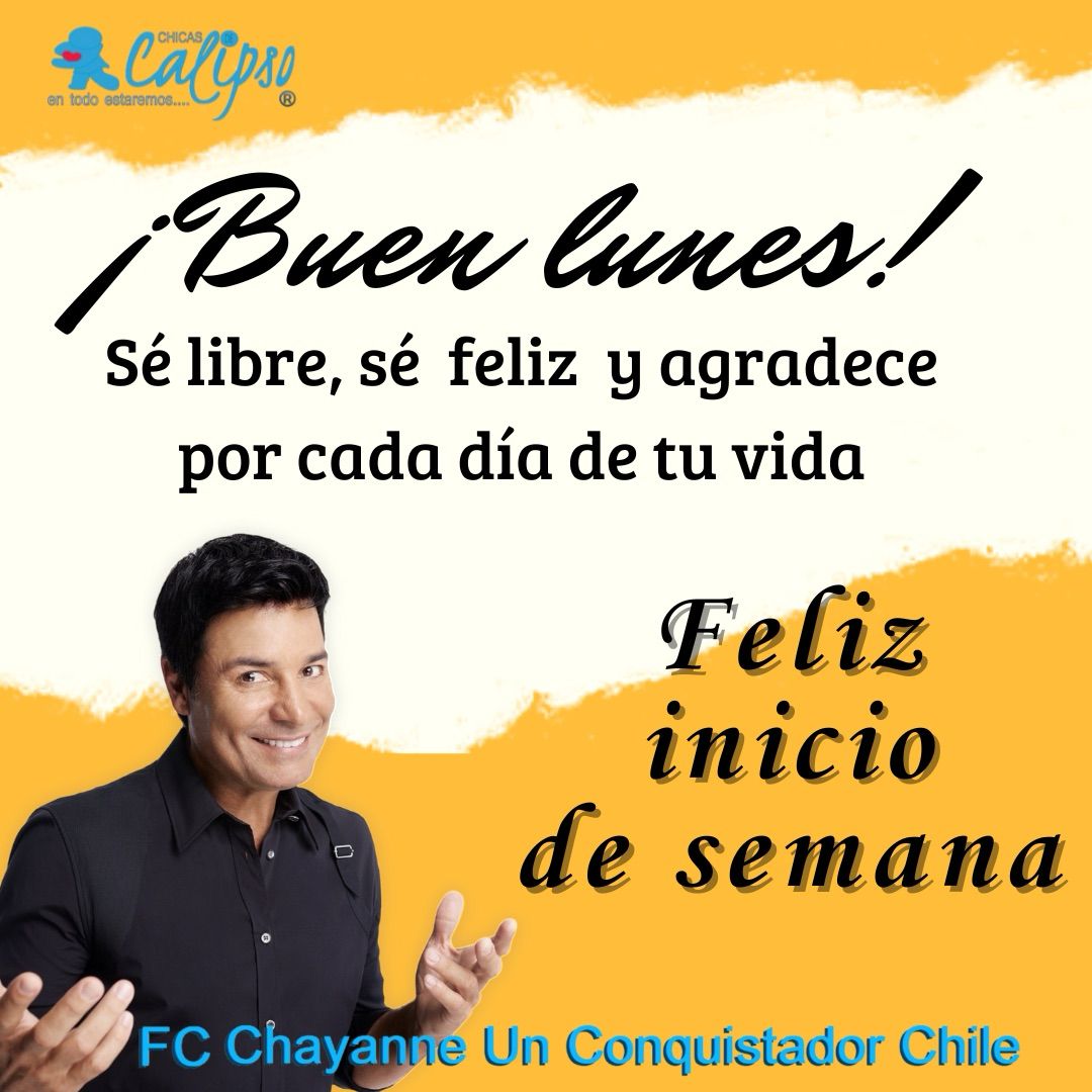 Querida @kanygarcia , que esta semana esté llena de éxitos!! Saludos desde #Chile @CHICASDECALIPSO