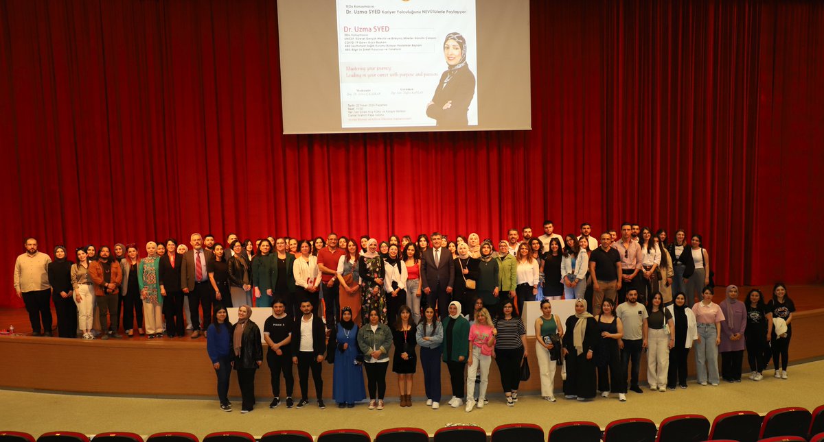 #NEVÜ'de düzenlenen söyleşide TEDX konuşmacısı ve ABD'de bulaşıcı hastalıklar uzmanı olan Dr. Uzma Syed, 'Mastering your journey: Leading in your career with purpose and passion' başlıklı sunumuyla kariyer yolculuğunu öğrencilerle paylaştı👉nevsehir.edu.tr/tr/43348