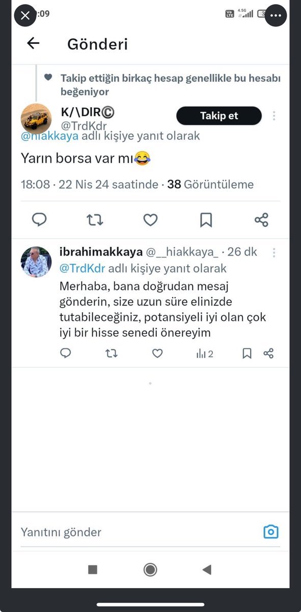 Arkadaşlar fake hesaplar var.

Diikkat edin bizim böyle bir isteğimiz olmaz olamaz ..

👇👇👇👇👇

#borsa #bist100