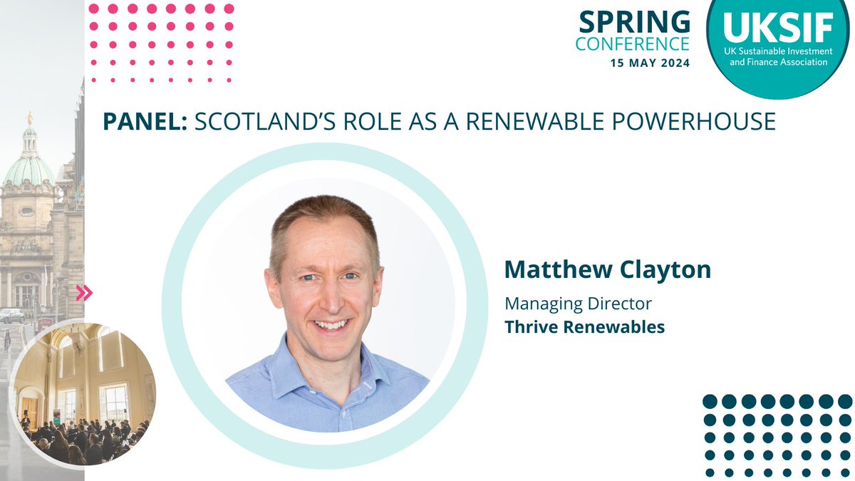 Scotland has incredible renewable energy potential, but how can investors work to harness this? Join us and @TRenewablesMatt from @Thrive_R for this panel session at the upcoming Spring Conference 2024 👇👇👇 #UKSIFSpring24 eventcreate.com/e/springconfer…