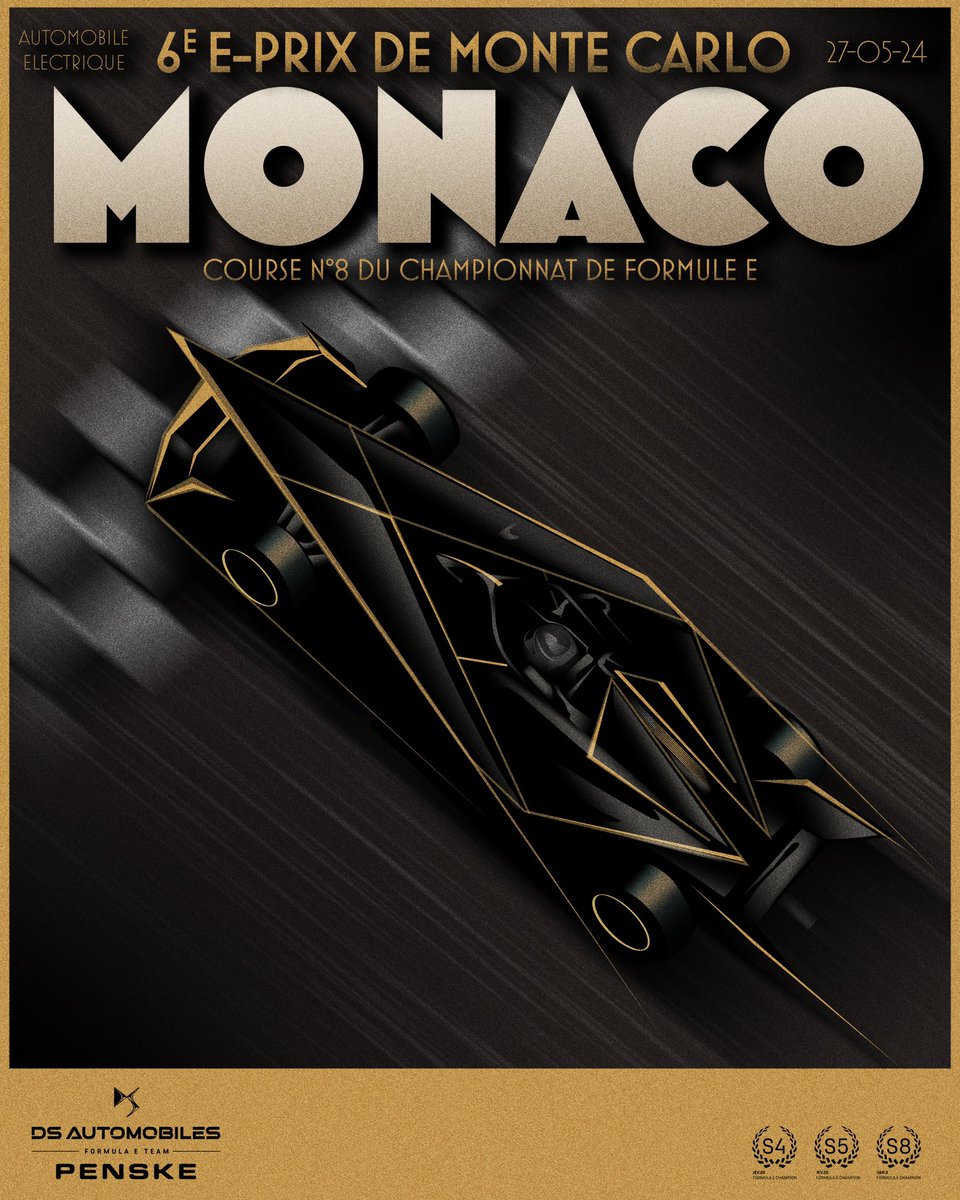 Time for the glitz and glamour! It’s race week in Monaco 🤩🇲🇨 Artwork by @seanbulldesign #DSPENSKE #dsperformance #abbformulae #motorsport #formulae #MonacoEPrix