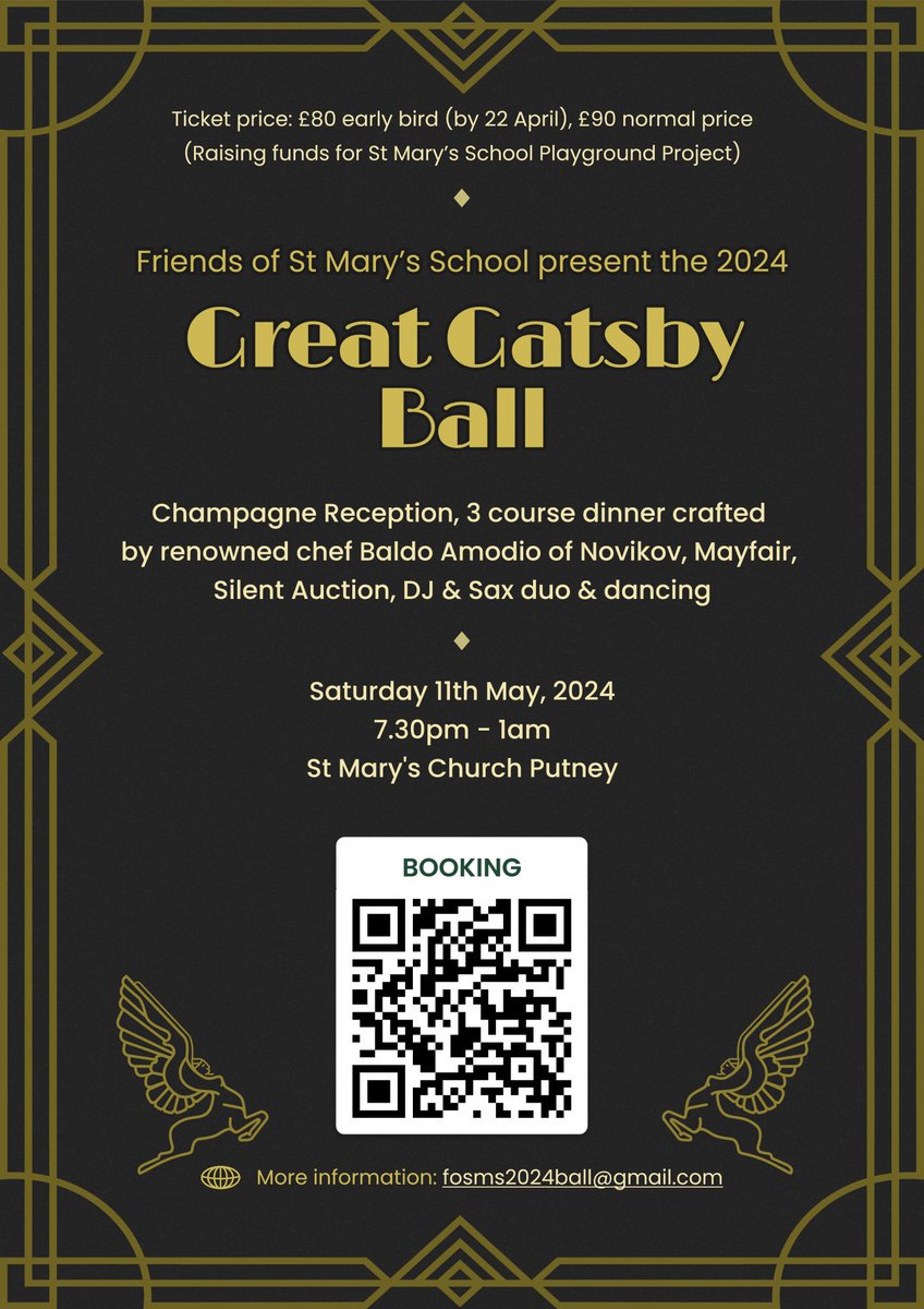 St Mary's CE Primary School, Putney (@putneysmps) on Twitter photo 🚨TODAY - your last chance to get Early Bird tickets! 🚨 Join us for a night of glitz and glamour at the Great Gatsby Fundraising Ball and Dinner on 11th May 2024 - buy tickets now: uk.givergy.com/FoSMS2024/?con…
Don't miss out! 🥂🎷
<a href="/PutneySMPS/">St Mary's CE Primary School, Putney</a> <a href="/StMarysPutney/">St Mary’s, Parish of Putney</a> 🚨TODAY - your last chance to get Early Bird tickets! 🚨 Join us for a night of glitz and glamour at the Great Gatsby Fundraising Ball and Dinner on 11th May 2024 - buy tickets now: uk.givergy.com/FoSMS2024/?con…
Don't miss out! 🥂🎷
<a href="/PutneySMPS/">St Mary's CE Primary School, Putney</a> <a href="/StMarysPutney/">St Mary’s, Parish of Putney</a>