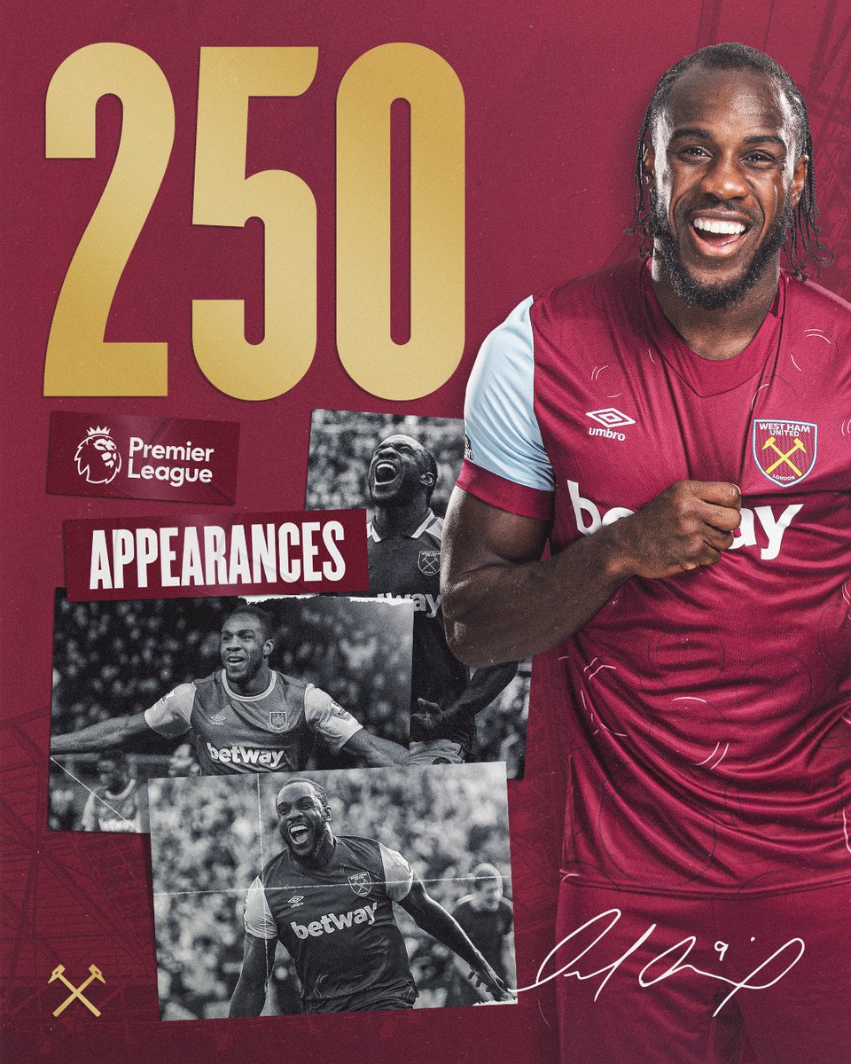 2️⃣5️⃣0️⃣ Premier League appearances for @Michailantonio 🤩