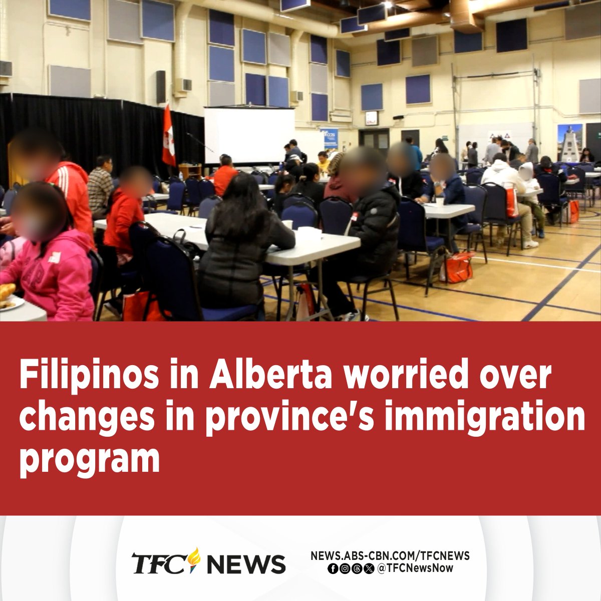 Filipinos in Alberta are growing concerned that their application for permanent residency may be put in limbo due to changes in the province's immigration program.

Marjorie Carmona-Newman tells us more. #TFCNews

WATCH: youtu.be/Ts1zc2y74ro
