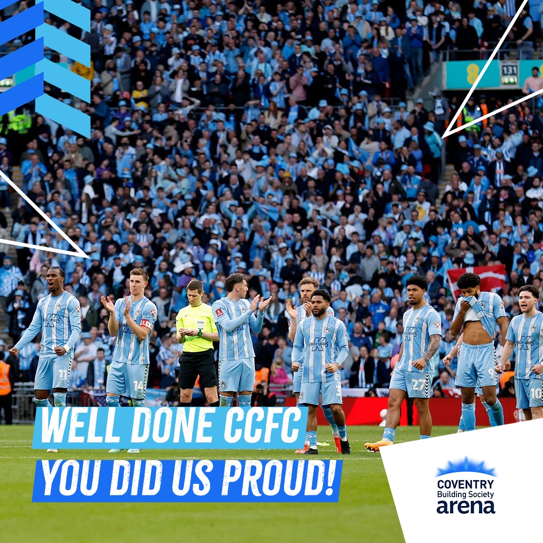 We would to say a big well done to CCFC for what was an epic FA Cup run - you did us all proud! 💙 --- #PUSB #CCFC #SkyBlueArmy #SkyBlues #CoventryCity #Cov #Coventry #SkyBlue #FACup #FACupSemiFinal #ManchesterUnited #CoventryCityFootballClub