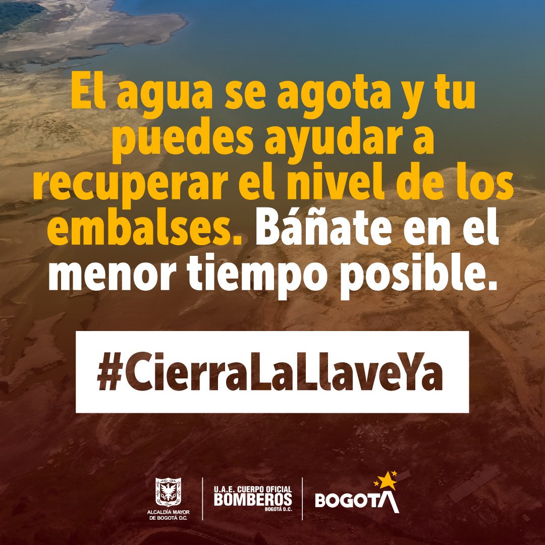 ¡Menos de cinco minutos en la ducha son suficientes! ¡Evita tomar baños largos y #CierraLaLlaveYa! #JuntosPorElAgua