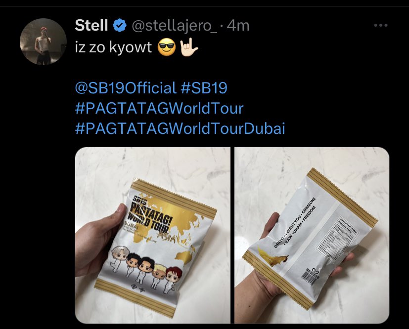 3/5 asan na entry niyo PabKen? Charr Grabe naman ang effort for this. Pero ano ba laman nito? Na cu-curious na tuloy ang ferson @SB19Official #SB19 #PAGTATAGWorldTour #PAGTATAGWorldTourDubai