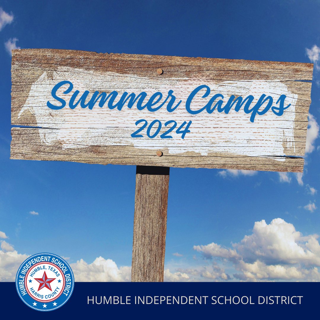 🌞Summer is fast approaching! Check humbleisd.net/summer for enriching camps & activities offered this summer! 🌞For local & private vendor camps & activities visit our Community Offers & Events page: humbleisd.net/communityoffers.