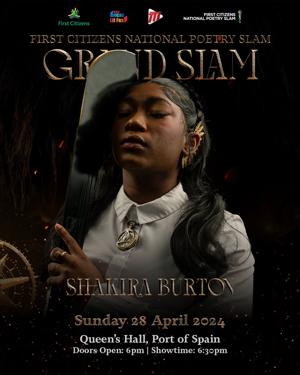 “Southern Born Warrior, my Fire IS the TRUTH, and when I spit even the Dragon Must Obey.”

Shakira Burton, the Southern Born Warrior is ready to command the Dragon on April 28 at Queen's Hall for the First Citizens National Poetry Grand Slam. 🐲🔥