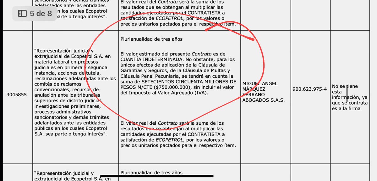 Señor presidente @petrogustavo: Quisiera informarle sobre el abogado Miguel Ángel Márquez Serrano, quien actualmente mantiene un contrato de 750 millones con el gobierno que usted lidera. Sorprendentemente, este señor participó en la reciente marcha en contra del gobierno.