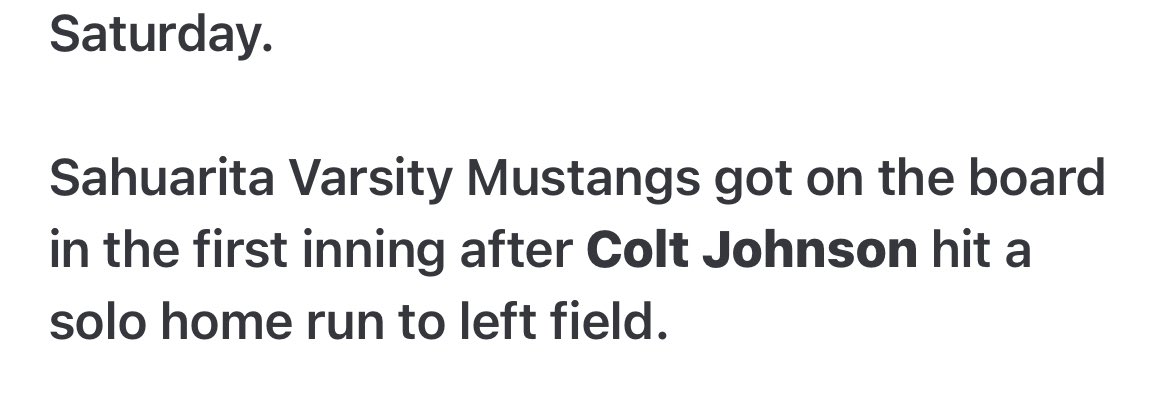 Had a good day Saturday at the plate. Went 1/3 with a homerun off a U of A commit. Homerun #2 on the year. (No video) <a href="/rickymartinez98/">Ricky Martinez</a> <a href="/M_Risdo18/">Matt Risdon</a> <a href="/SahuaritaB/">Sahuarita Baseball</a>