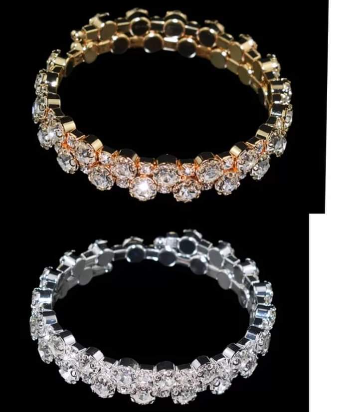 #YCCOCollections #diamante #2rolls #bracelets are now #available for #sale : 6,000 naira each. It was #previously #soldout . These #blingjewelry are #available in #gold & #silver :6,000 naira only!

#lagosjewelrystore 
#lagosjewelryseller 
#lagosjewelryshop 
#lagosjewelryvendor