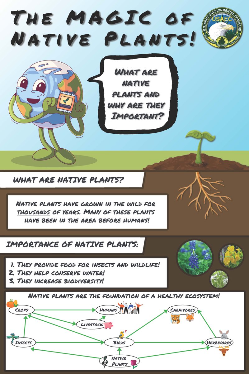 In honor of #EarthDay, we want to share information from @USAEC about the importance of native plants.