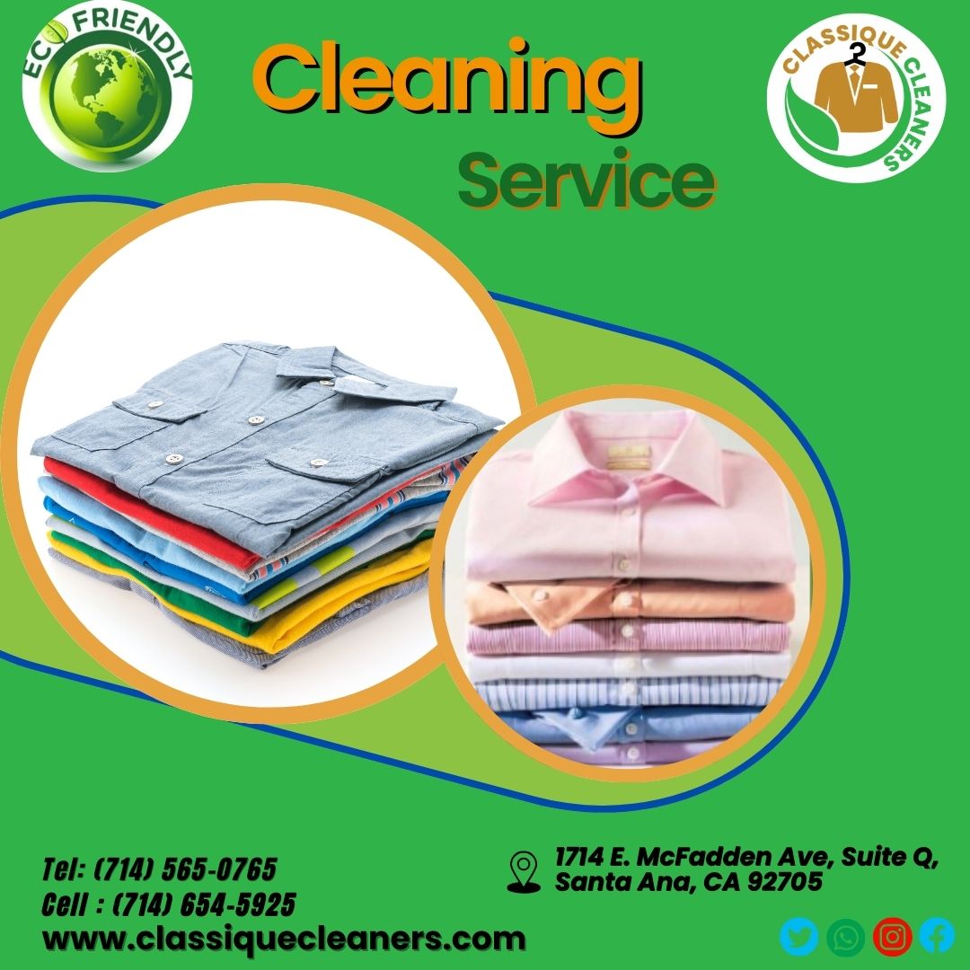 We Provide Quality Laundry Services, Dry Cleaning, Alterations, Leather Cleaning, Wash and Fold, Garment Repairs  Laundromat.
+1 (714) 565-0765 
info@classiquecleaners.com 
classiquecleaners.com
 #drycleaning  #laundryservices