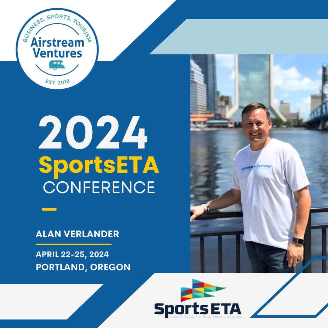 Bring it on- our CEO, @AlanVerlander is going to be representing @asvtourism and all our partner cities at @Sports_ETA this week. We are ready to bring events to a city near you. #sportstourism