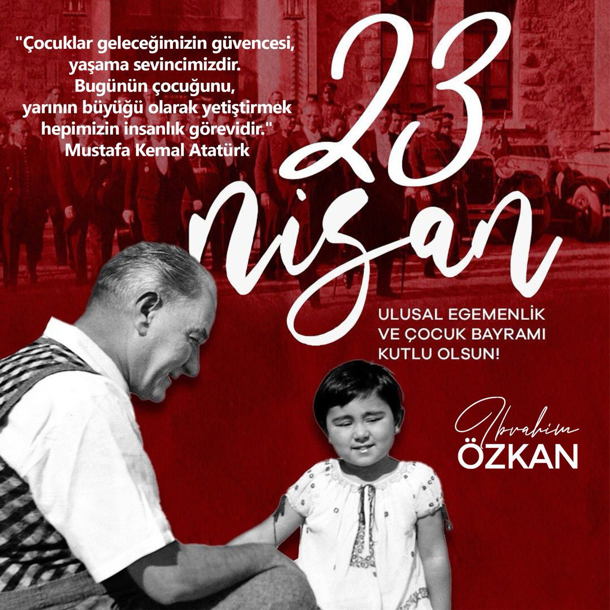 Hepimizin insanlık görevidir, bugünün çocuğunu, yarının büyüğü olarak yetiştirmek. Bugün her Türk çocuğu #23Nisan demek…🇹🇷 İlk Büyük Millet Meclisinin açıldığı, egemenliğin kayıtsız şartsız millete verildiği, tarihimizin dönüm noktalarından biri olan ve ulu Önderimiz Gazi