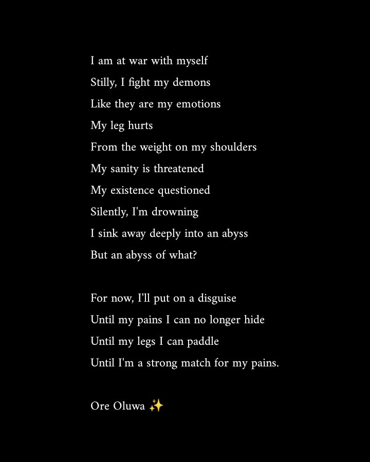 In the last slide is the poem I wrote last night ✨

#OAUTwitter