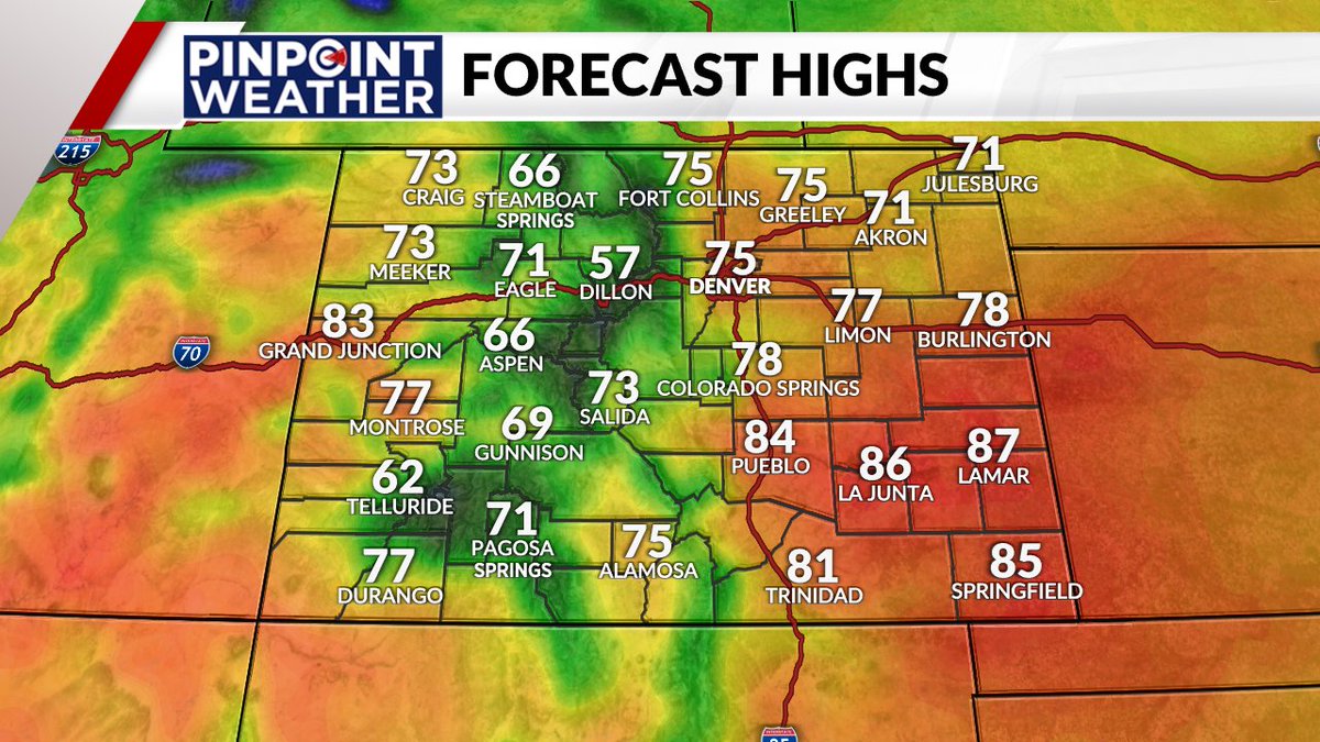 Warm and breezy today! #cowx
