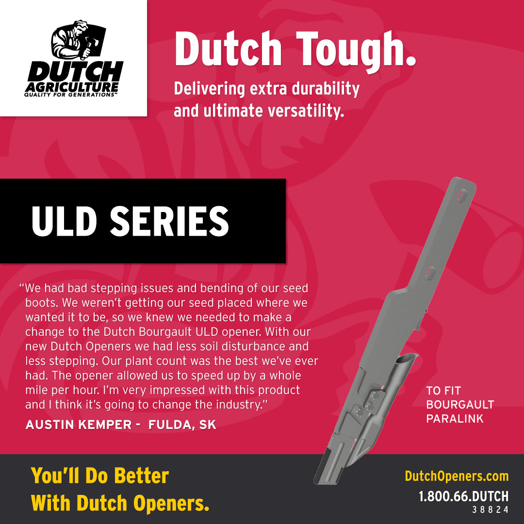 👍 We love hearing that! Expect less disturbance, accurate placement and plant available nutrients within reach to give your crop the best start with the ULD Low Rate Liquid/Low Separation opener. 
.
.
#DutchAgriculture #NewProducts #Innovating #Innovation