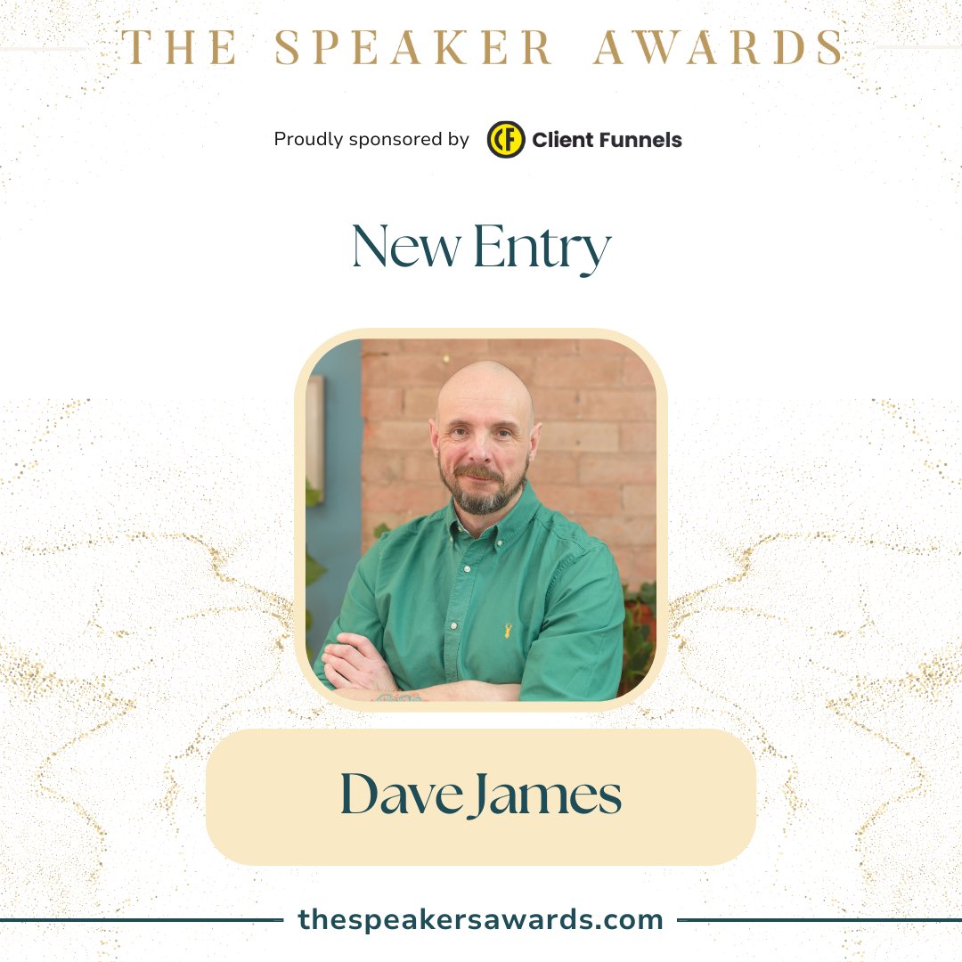 Congratulations to Dave James for entering the Speaker Awards 2024!

We celebrate excellence and the remarkable impact speakers make worldwide.

Best of luck to all applicants! 🌟

#TheSpeakerAwards #PublicSpeaking