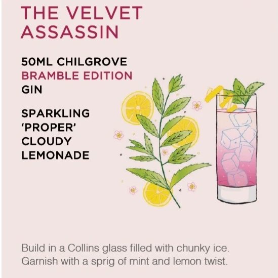 ChilgroveGin's tweet photo. Here's some cocktail inspiration to brighten up a rather drizzly Monday. 'The Velvet Assassin', paired with our Bramble Edition Gin and named after our CEO (Canine Executive Officer) 🍋🍸 https://t.co/hD1UScezG3