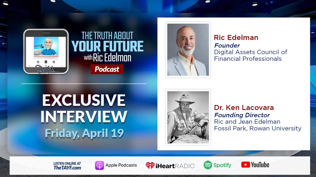 Dig into the past – literally! Dr. @kenlacovara shares exciting news about the upcoming @edelmanfossilpk debut. Plus, is your financial advisor using AI? Tune in now! Listen/Read (20 mins.): bit.ly/4b3TmRs #EdelmanFossilPark #FinancialAI