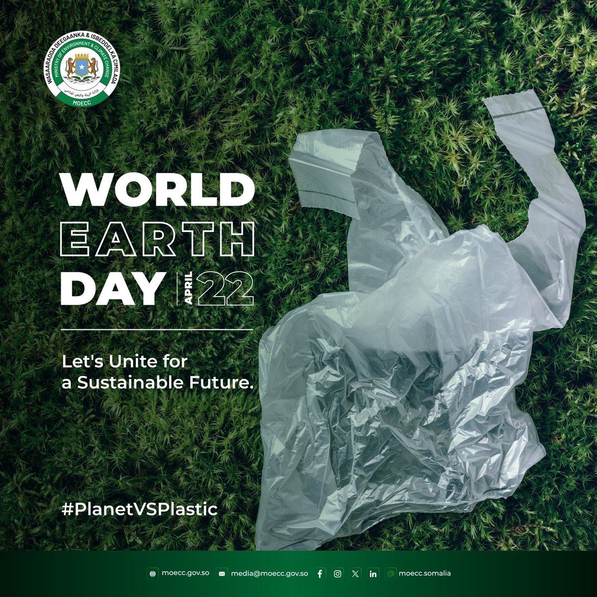 Today, on World Earth Day, let's celebrate the beauty and wonder of our planet. From the rolling hills to the crystal-clear waters, Somalia is blessed with incredible natural diversity. As stewards of this land, it's our responsibility to protect and preserve it. #WorldEarthDay