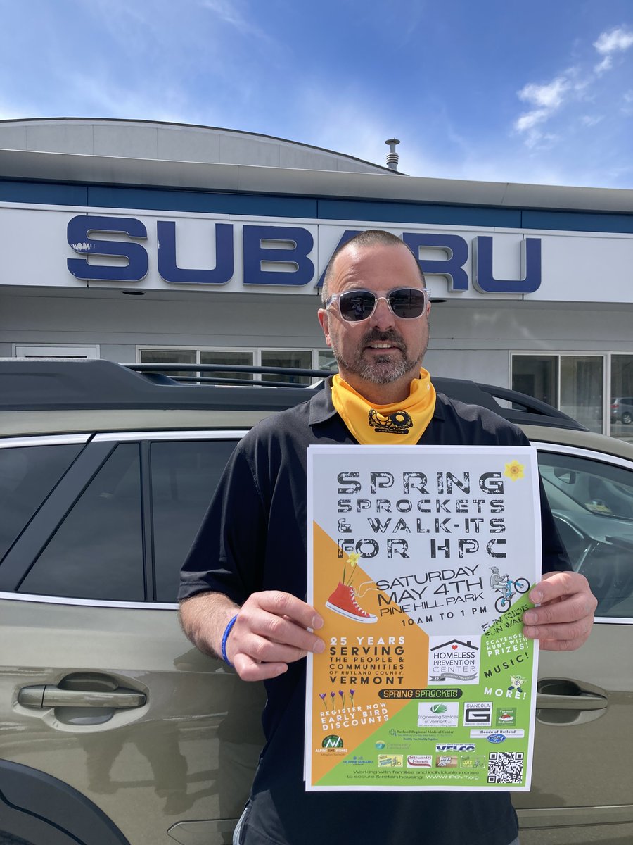 Meet your 2024 Sprockets Sponsors!
Thank you so much to @oliver_subaru_of_rutland for being a Pedaler sponsor this year. 
#hpcspringsprockets #funride #funwalk #endhomelessness #mtbvt #pinehillpark #subarusharethelove