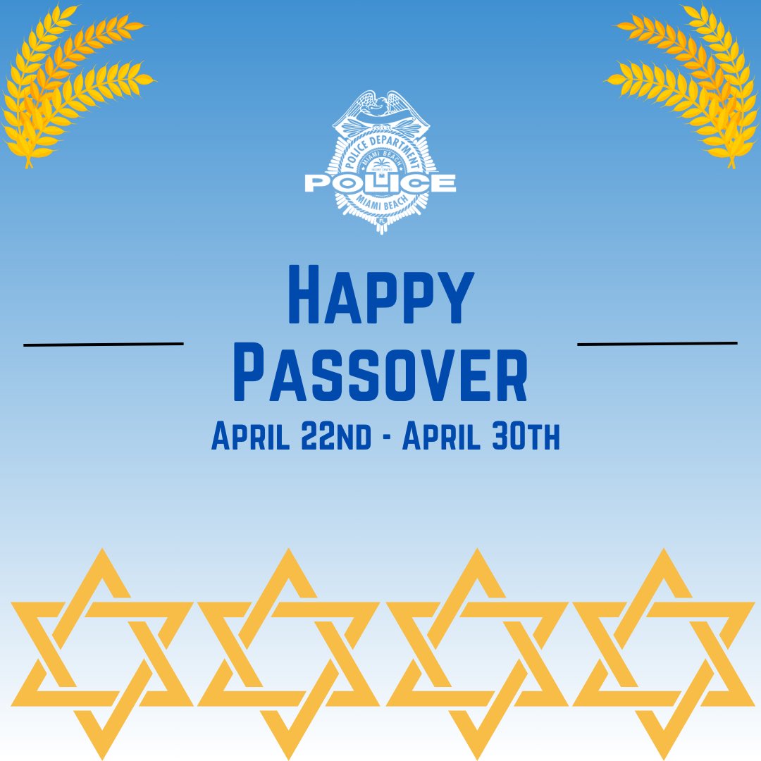 #YourMBPD wishes those who celebrate a Happy Passover! May your holiday be filled with joy, peace, and blessings. Chag Sameach!