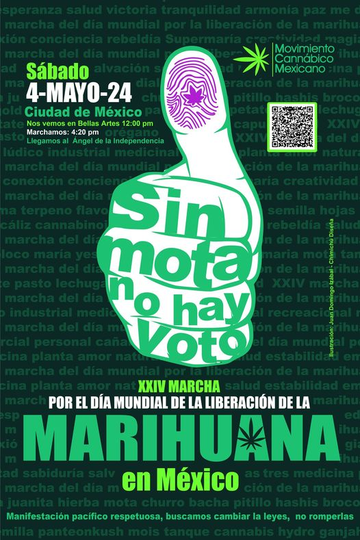 “El 4 de mayo, la banda fuma un gallo”. 
Nos vemos a las 12 en Bellas Artes, a las 4:20 avanzamos.
#Legalización #Cannabis #MarchaCannabica #MMM #MayTheFourth #SinMotaNoHayVoto #UrgeRegular #CannabisLegal #CannabisCommunity #Marcha
