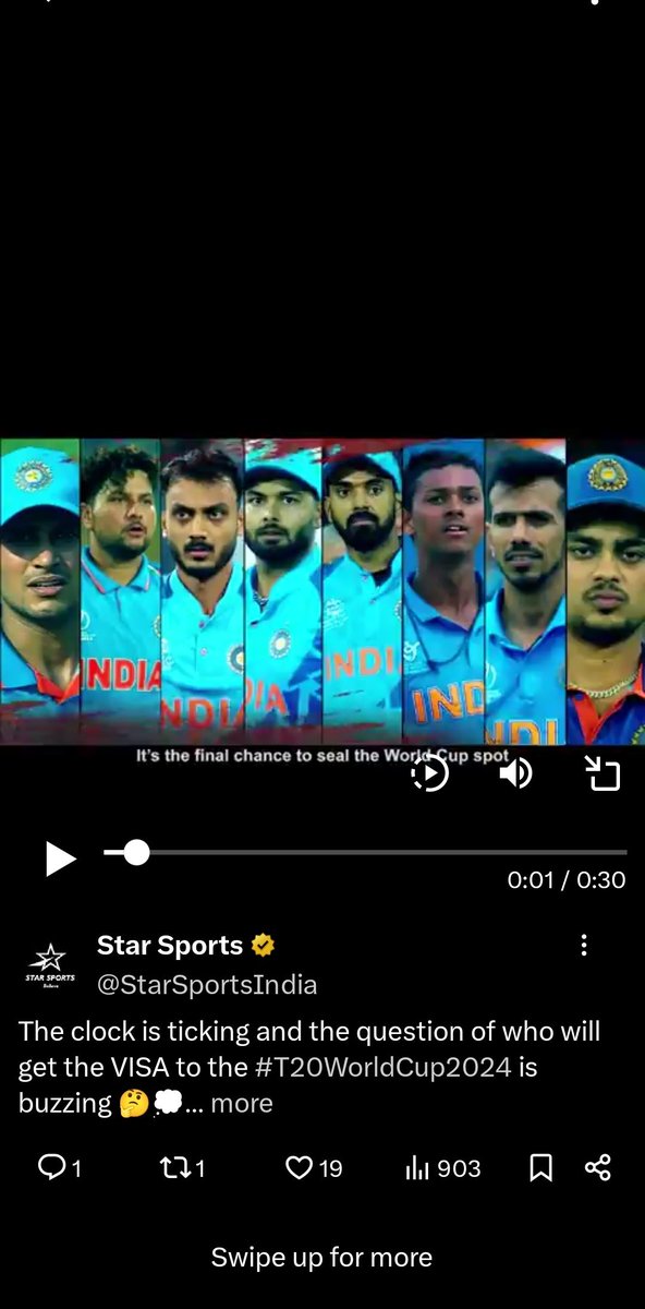 Broadcasters ..not showing hardik photo for contension ..as he vc of t20 means he is going for wc ,Rinku also selected..!!