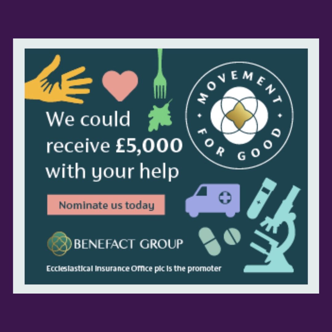 We need your help! 💜 We are delighted to be eligible to be nominated for a £5000 Health grant with <a href="/benefactgroup/">Benefact Group</a>

👉 We would be so grateful if our supporters could click the link below to vote for Touch of Sparkle. Thank you so much in advance. 🥰💜

health.movementforgood.com/index.php?cnam…