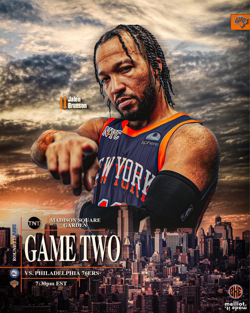 The stage is set. Remind them again.

Knicks in 4!

Creds <a href="/melliotmadeit/">Max Elliot</a>