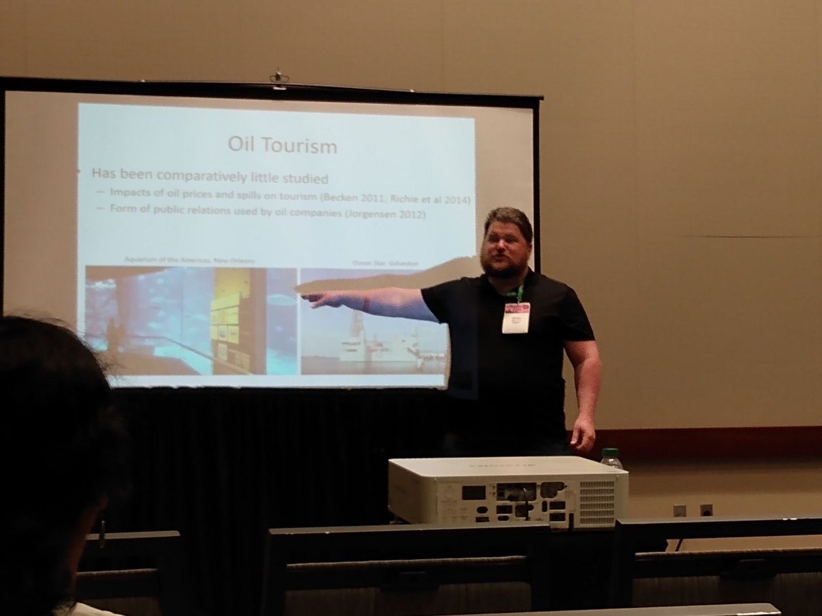 BSUGeography's tweet photo. Drs. Price and Call traveled to Honolulu for the AAG National Conference. "Oil Tourism and Heritage in California" and "Effects of COVID-19 Travel Restrictions on Automobile Crash Rates and Injuries", respectively, drew the attention of many. https://t.co/1vVl77Aevj