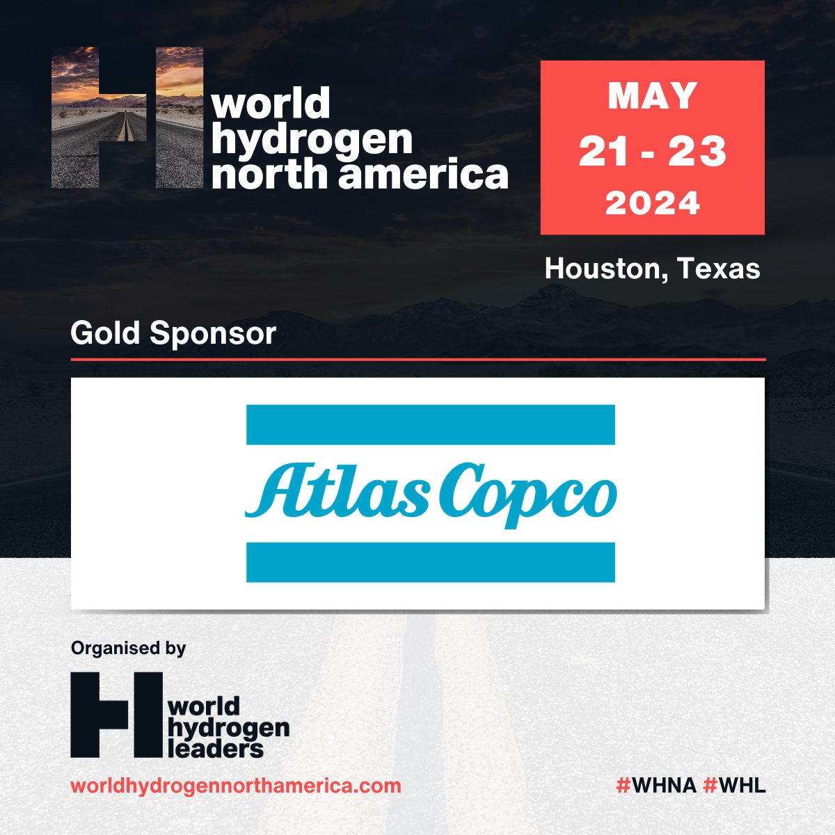 👏 We're pleased to welcome @AtlasCopcoUSA as a Gold Sponsor of #WorldHydrogenNorthAmerica, which is taking place from May 21-23 in Houston! For more information, please visit: atlascopco.com/air-usa 🎟️ Register now: worldhydrogennorthamerica.com/event/b9129970… #WHNA #WHNA24