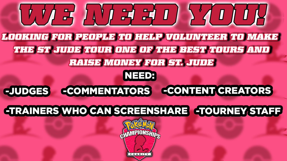‼RETWEETS &amp; LIKES NEEDED‼
Looking for people who have experience in:
🚨Being a Tourney Judge
🗣Commentators
🖥Trainers signed up who can Screen Share
🔧Tourney Staff
🎮Content Creators
If interested click here: forms.gle/BRUWnGCA5j9LxN…
Tag folks you know would be great for this