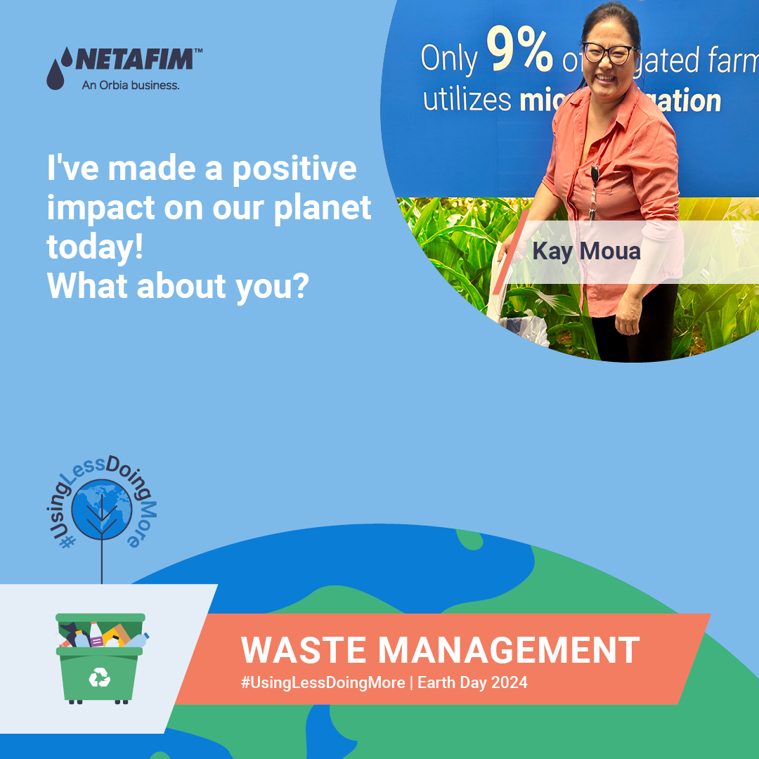 NetafimUSA's tweet image. We 're incredibly proud of our team's efforts in #UsingLess  to reduce our carbon footprint. Together, we're committed to creating a sustainable future for all. Here's a glimpse of our team in action, truly embodying #UsingLessDoingMore this Earth Day.

Happy Earth Day! 🌎