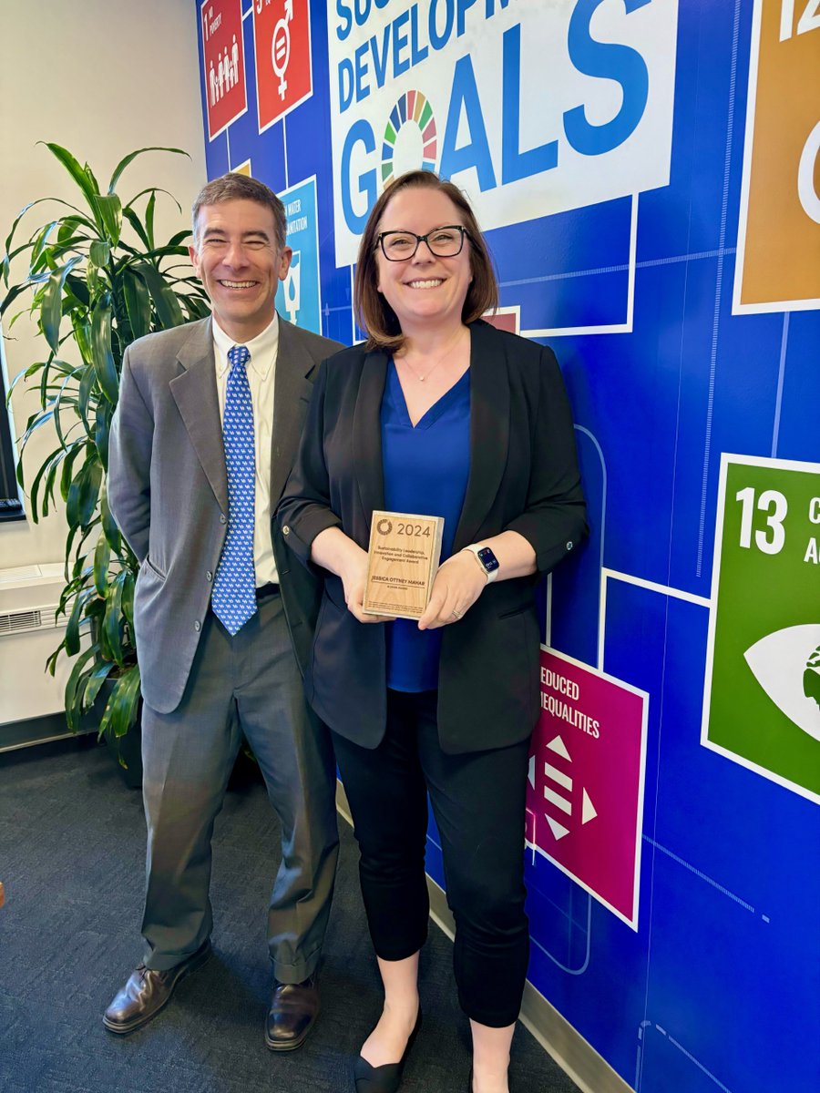 Happy #EarthDay, New York! We're thrilled to join @UBuffalo in celebrating @jessicaottney. Today, they awarded Jess with the SLICE Alumni Award for Sustainable Action! Congratulations, Jess, and thank you for all you to do conserve nature & advance climate action!