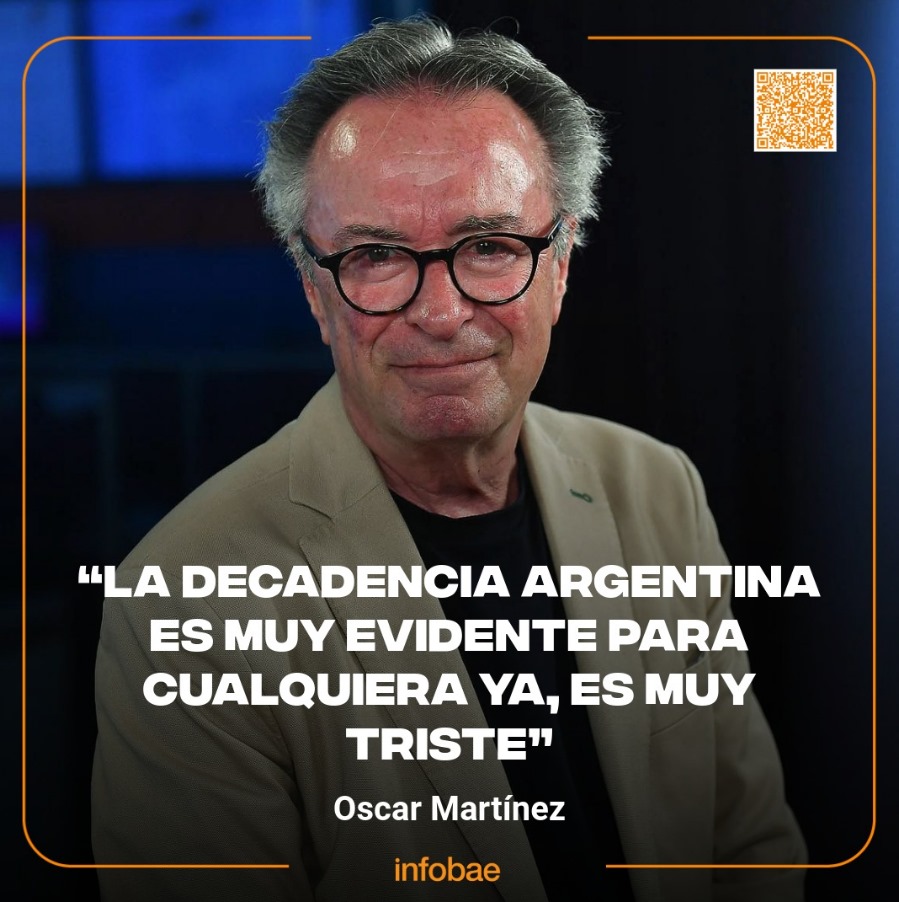 🚨 Oscar Martínez fue consultado por la situación del país luego de los últimos 20 años y esta fue su respuesta. ¿Coincidís con él? 👇🏼👇🏼