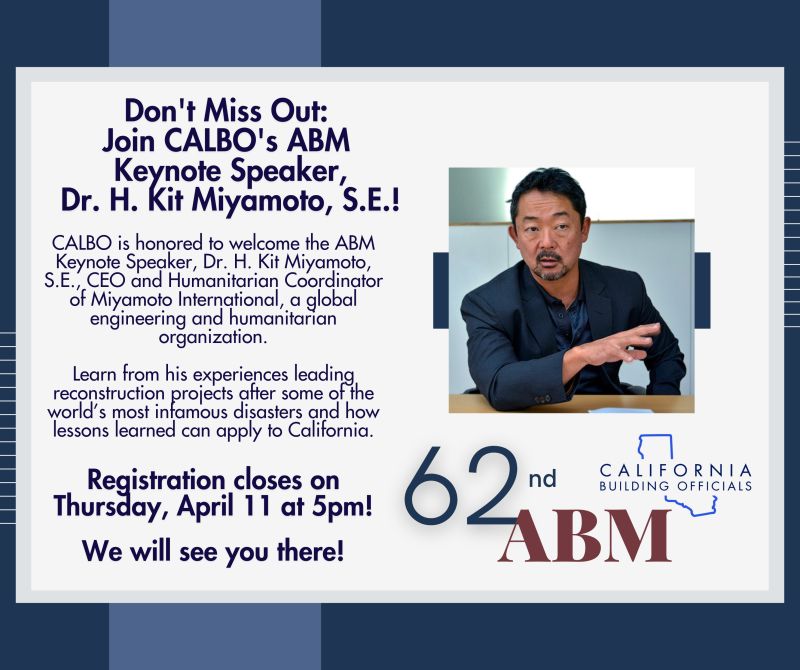 I am giving the keynote at the CALBO Annual Business Meeting in Indian Wells today. I'll be discussing our global reconstruction projects and how we can build a more resilient future - see you there.

lnkd.in/gbTJ5t2m #CALBO #BuildingSafety