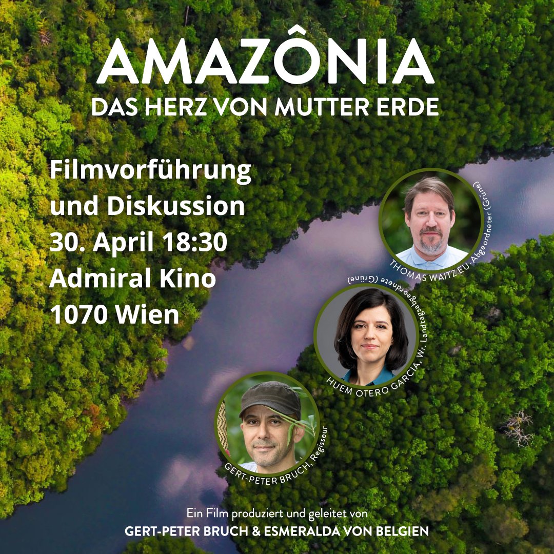 Nächste Woche zeigen wir in Wien exklusiv eine noch unveröffentlichte Dokumentation über Landraub im #Amazonas. Der Eintritt ist gratis. #StopEUMercosur