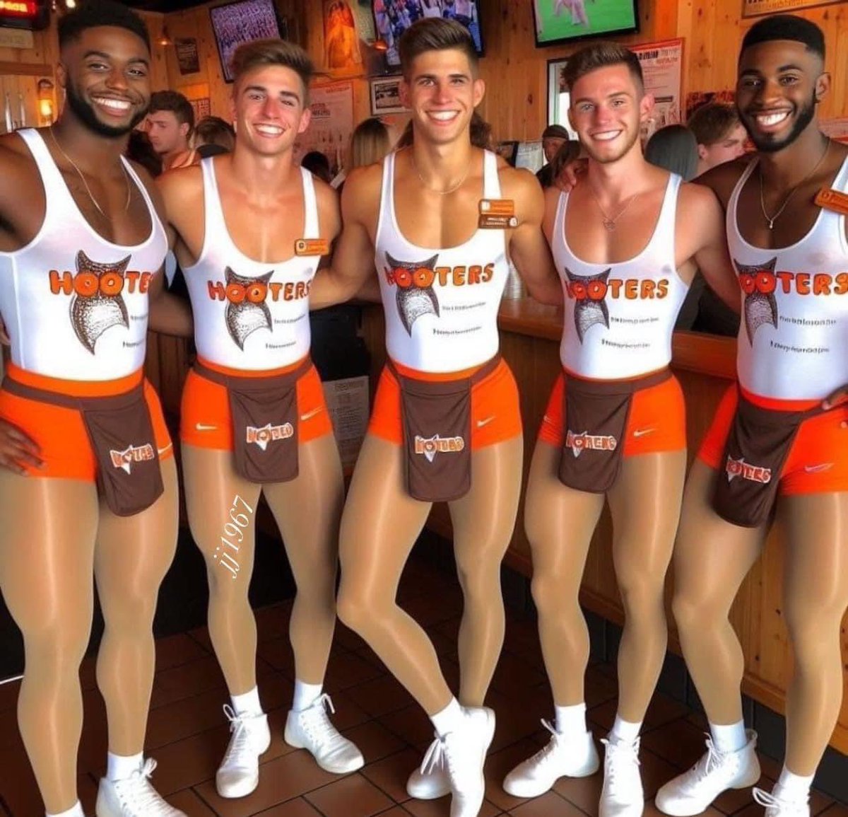 Is this a gay Hooters? How does that work? 🤔🤢🤮🤦‍♀️😳😂🤣😂