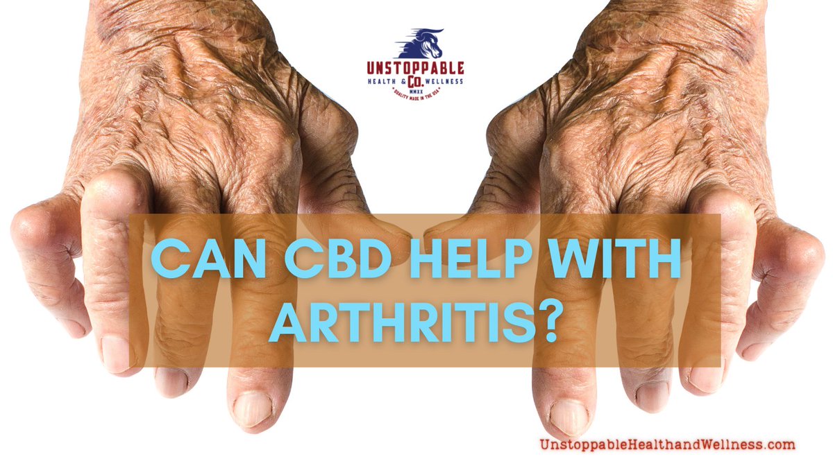 Can CBD help with arthritis?

#beunstoppable #myunstoppable #cbdforarthritis #cbdwellness #cbdforathletes #cbdforrecovery #jointpain