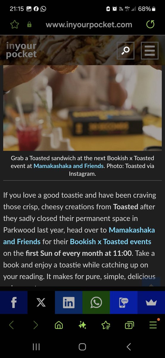 @taniawithay I found this the weekend and I think it's an awesome idea. I would lvlove to go. They make toasted sarnies and you bring your book to reas in peace.