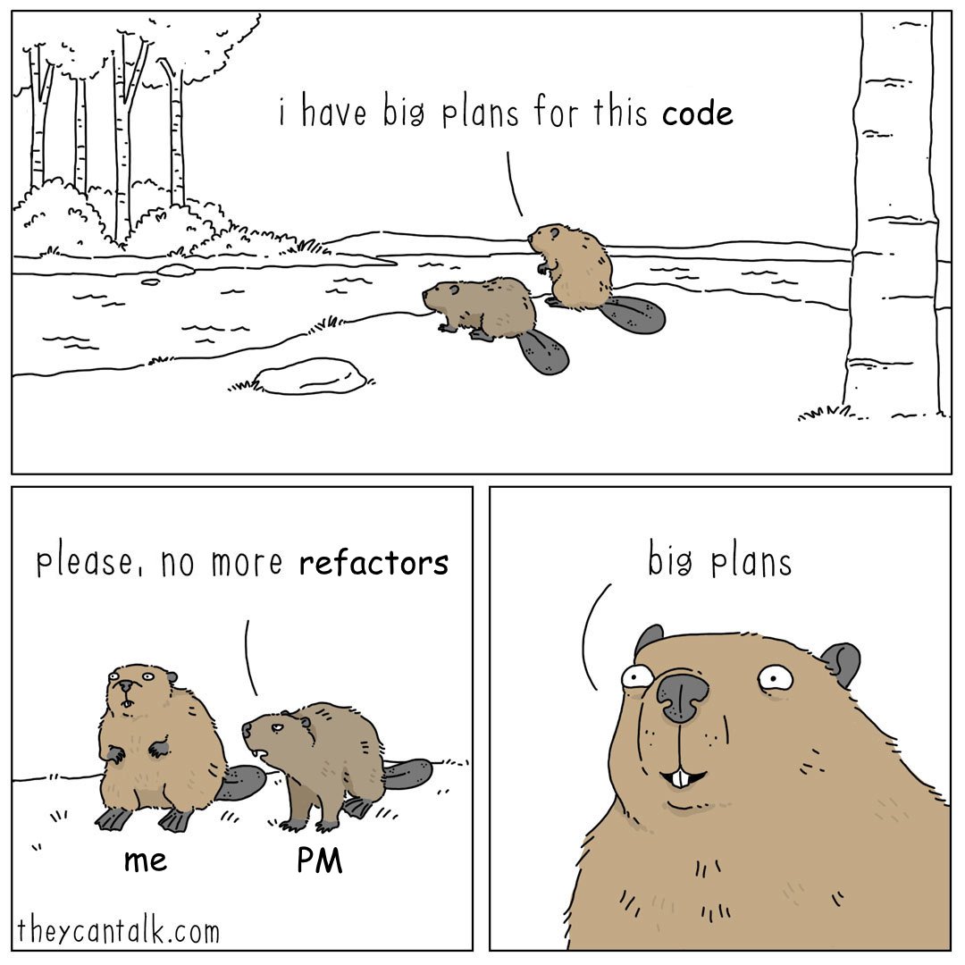 Inside me, there are two beavers.