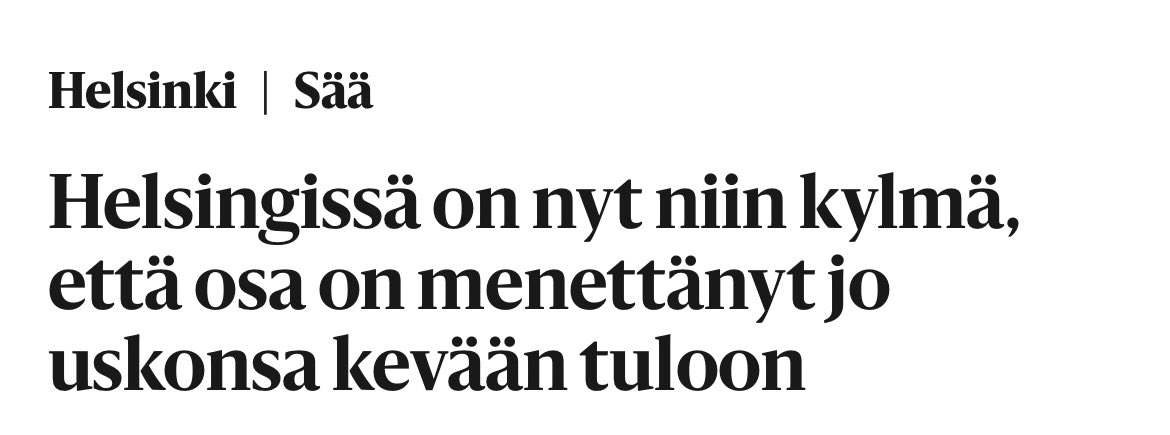 Nyt ei lähdetä tällaiseen hommaan.