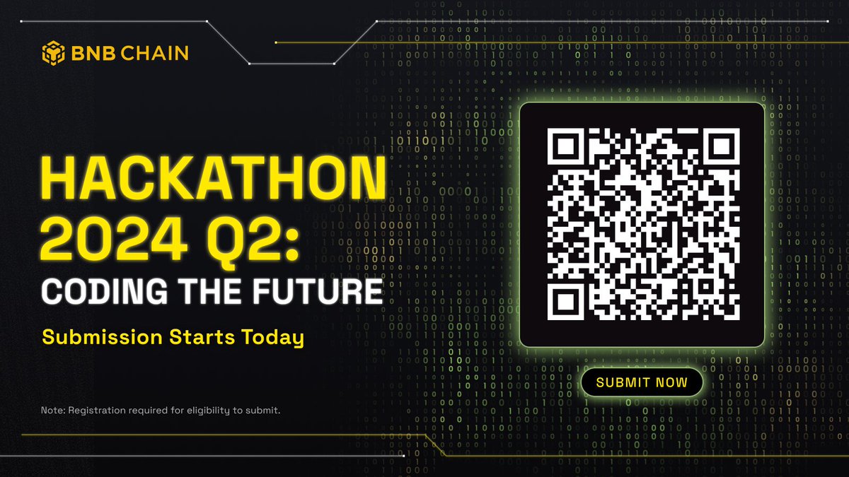 🚀 Ready to code the future with #BNBChainHackathon2024 Q2: OneBNB? 🌟 Submission starts today! 👉 dorahacks.io/zh/hackathon/b…

🙌 Access our Developer Toolkit to empower your journey towards Hackathon Success. 👉 dorahacks.io/zh/hackathon/b…

Note: Registration is required for submission…