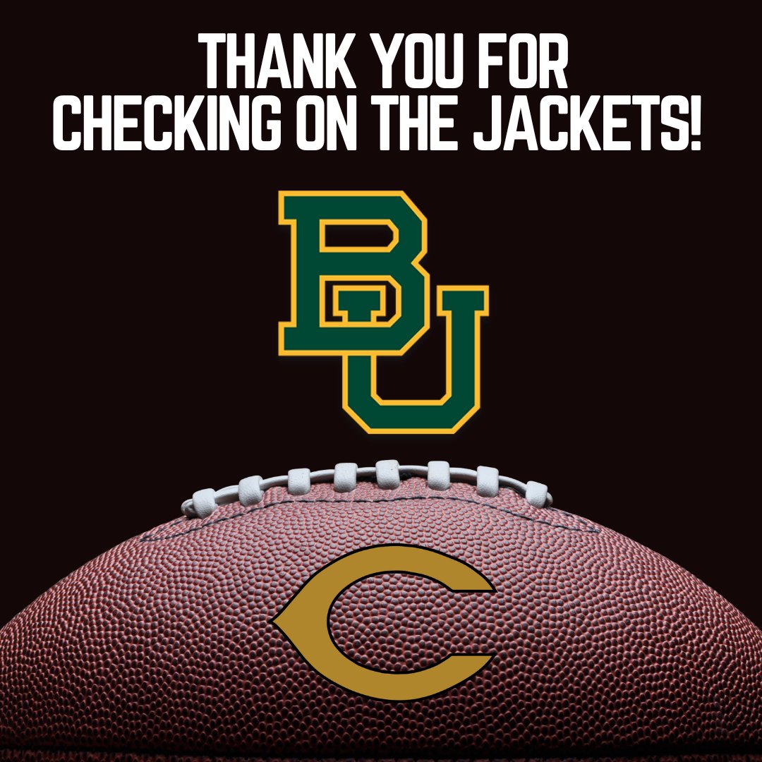 Thank you to @CoachPowledge from @BUFootball for stopping by to check out the Jackets!