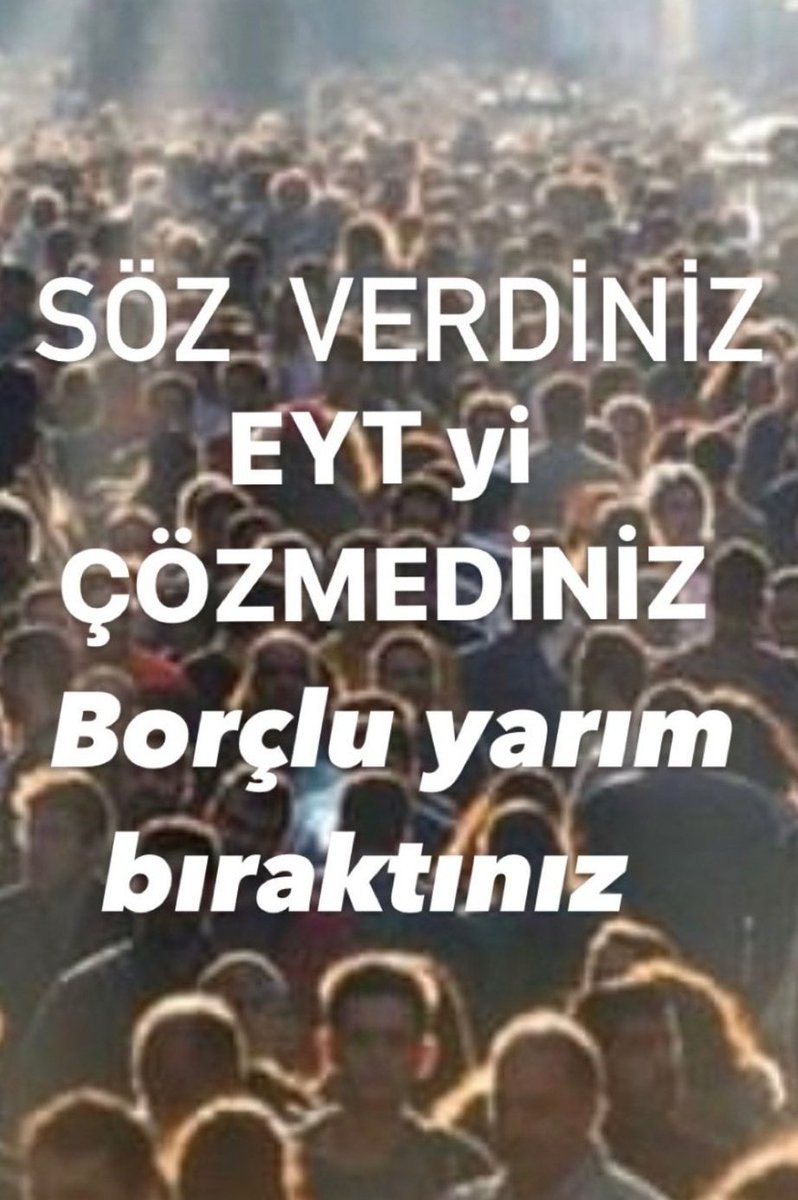 Emekliyi görmezden geldiler, EYT 5000 ve Kısmi Sorununu Çözmediler Söz Verip Bağkur Tescil ve 7200 Gün Sorununu Çözmediler
ÇöZüM İsTiYoRuZ⚖️
 #EmekliYılıÇileYılıOldu
#5000KısmiHaklıveAlacaklı