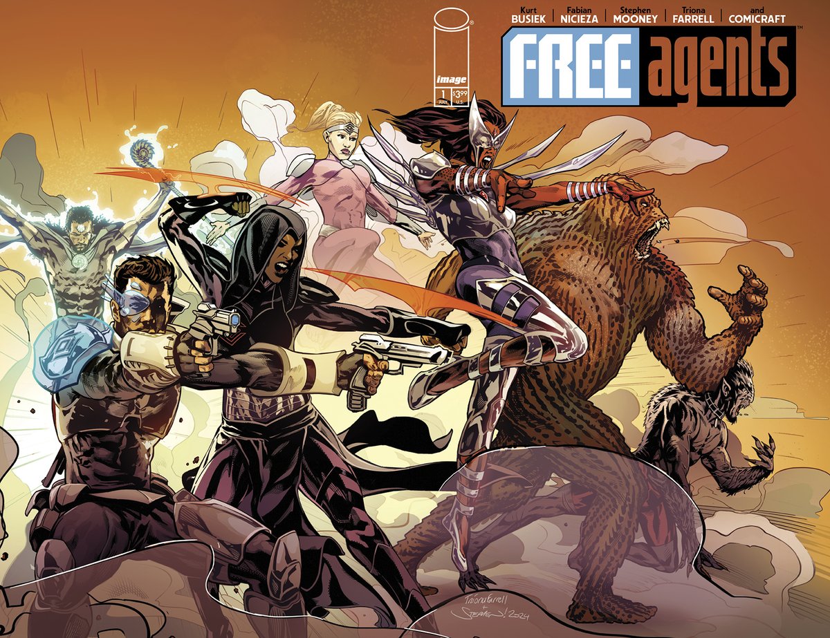 It's Monday and we're kicking it off in style, announcing a NEW SERIES from @KurtBusiek @FabianNicieza & @Stephen_Mooney - Enter the FREE AGENTS. imagecomics.com/press-releases…